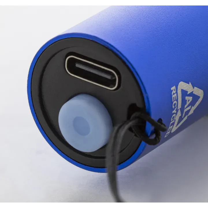 Recycled aluminium rechargeable torch - AP864122 (ANDA#06)